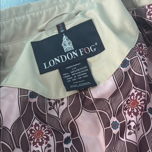 London Fog Classic Tan Trench Coat for Women - Picture 13 of 16